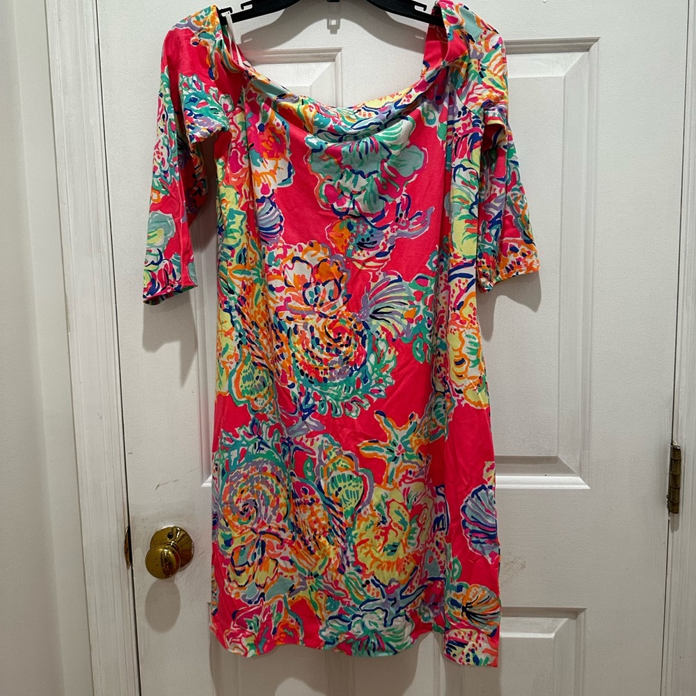 NWT Lilly Pulitzer Laurana Dress size M coral reef island secret